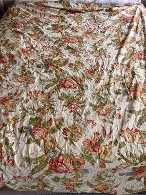 Pottery barn Katherine peony floral Rare print king duvet cover + 1 case